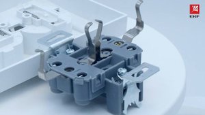 ERR16-128-100 Минск Розетка 2 местная СП с заземлением 16А белая с защ  штор  EKF Basic