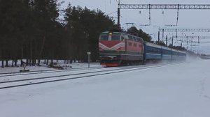 ЧС4Т-603 (БЧ, ТЧ-1 Минск-Сорт.) с поездом №51 СПб - Брест (БЧ)
