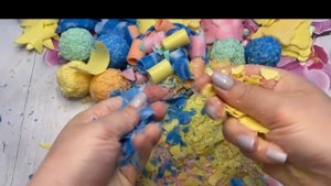 😌Colored soap, crispy figures,spirals,balls#ASMR😌Цветное мыло, хрустящие фигурки ,спирали ,шары#ASM