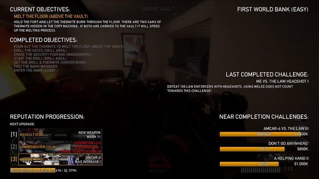 PAYDAY The Heist how to pass the first world bank смотреть онлайн