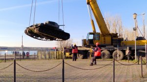 Новый экспонат в парке Победы