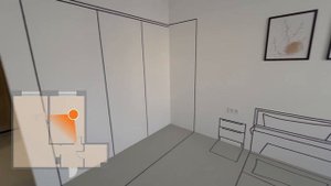 Обзор квартиры, с планировкой 2-евро, площадью 51,5 кв м ( кв. №9)