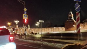 Московский Кремль ночью.