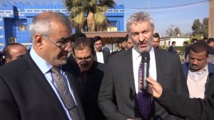 Prof. Nick Petford the University of Northampton VC visit Babylon in Iraq