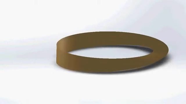 Двухвекторный симметричный лист Мёбиуса.