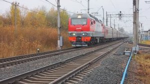 ЭП2К-225 (РЖД/Окт, ТЧ-8) с поездом №74 СПб - Тюмень (РЖД/ФПК/Сврд)