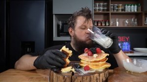 BEST PANCAKES EVER, EATING AND COOKING, ASMR MUKBANG, АСМР МУКБАНГ, 먹방, 大食い, たべる, 谢尔盖