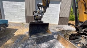 My New Kinshofer Nox Tiltrotator on my SANY SY80 Excavator! ( STILL KEPT THE THUMB! )