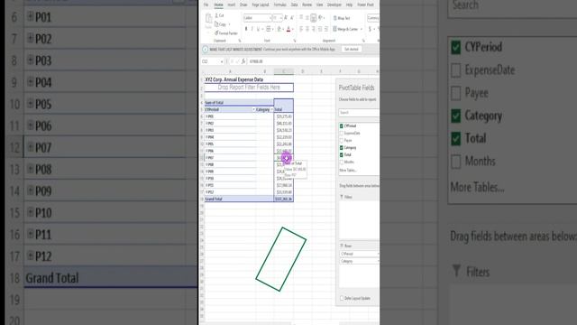 Pivot Tables:Drill Down into Specific Data Points: Using the "Show Detail" Feature in Ms Excel.