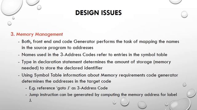 Code Generation (Properties and issues): Compiler Design