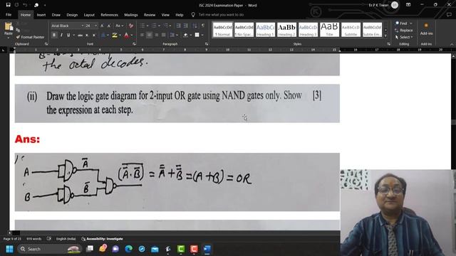 ISC CTS EXAM PAPER 2024 | Boolean Algebra | Inheritance | Recursion | PKSIR | Stack | String | 11&1