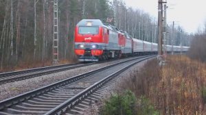 ЭП2К-146 (РЖД/Окт, ТЧ-8) с поездом №13 Новокузнецк* - СПб (РЖД/ФПК/ЗСиб, "Новокузнецк")