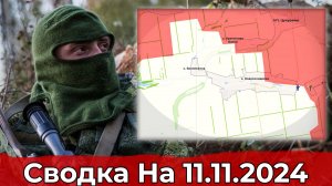 Взятие Новоселидовки и продвижение в районе Дарьино. Сводка на 11.11.2024