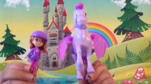 Funny Disney Sofia The First video of Sofia riding Minimus Horse Pegasus TV Show