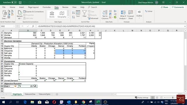 SCM (4): Mixed integer linear programming | Network optimization models for demand allocation