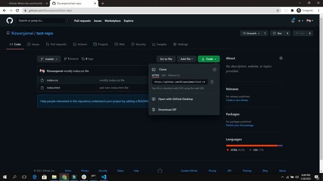Cloning Github Repository | How To Clone Github Repository On Local