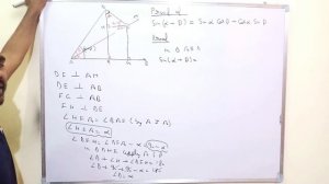 Proof of  Sin ( α + β )= sinα cosβ+ cosα sinβ !! Trigonometry
