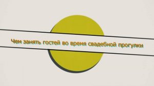 Чем занять гостей во время свадебной прогулки