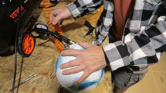 Kompresor bezolejowy VEVOR  1450W, 24L - Jak używać - TEST działania. Pompowanie i przedmuchiwanie.