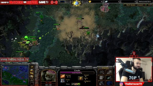 DOTA BRAzz3RS vs Lietuva (GAME 1) TOP 1 TOURNAMENT - Group A смотреть онлайн