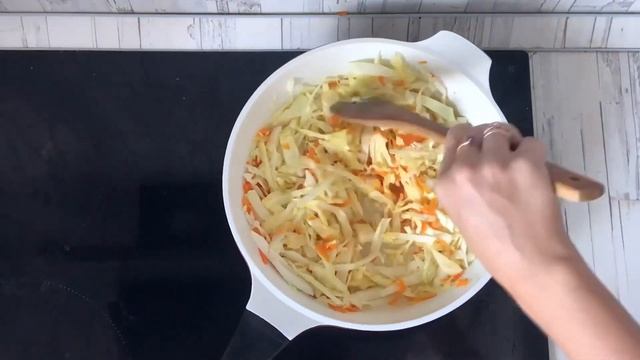 КАК ПРИГОТОВИТЬ ГРЕЧКУ С КАПУСТОЙ ТУШЕНУЮ НА СКОВОРОДЕ? Без мяса, постный вегетарианский гарнир