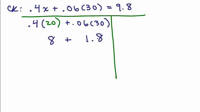 Solving Linear Equations Part 9