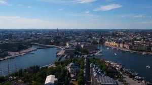 Sweden Stockholm 4k, Drone Footage From Above, Europe Travel Tour UHD