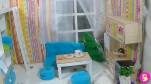 ХОМЯКИ играют В ПРЯТКИ в доме для кукол. Hamsters play hide and seek