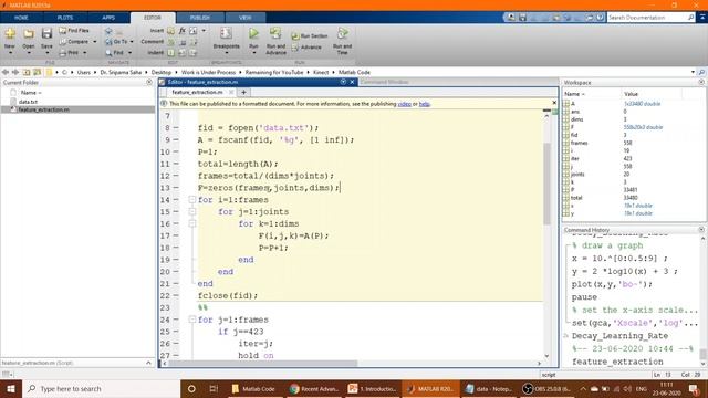 Skeleton Generation from Kinetic Data | Beginner's Guide to Start Writting MATLAB Code for XBOX 360