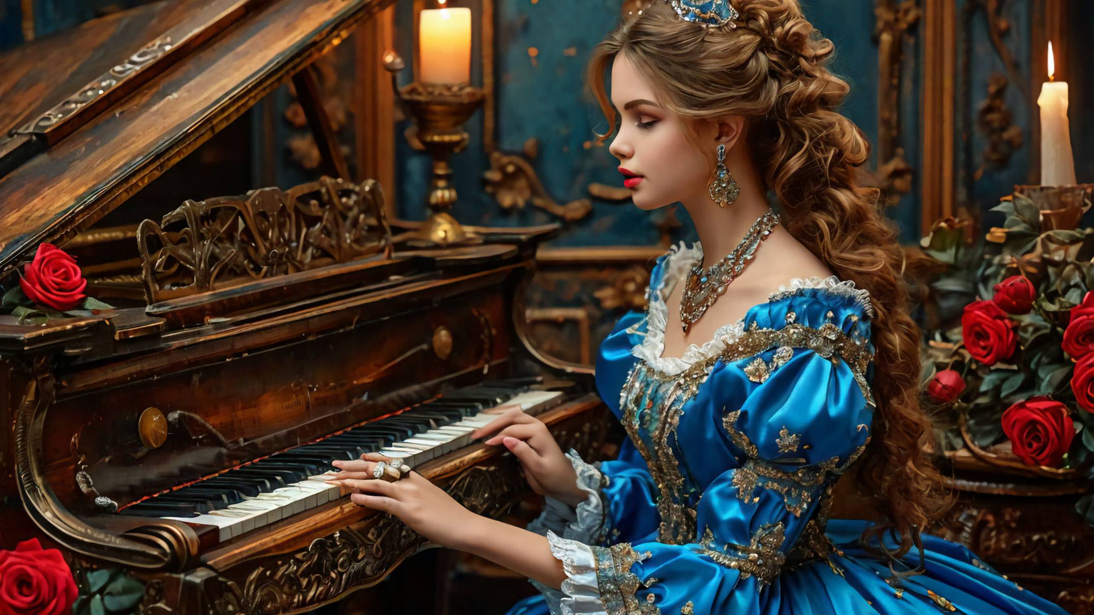 AI New Year's Tale - (Magnetic Girls) The magic music of A. Piazzolla. Libertango смотреть онлайн