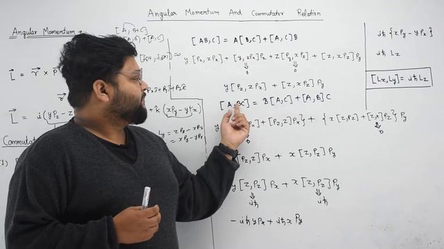 COMMUTATION RELATIONS OF COMPONENTS OF ORBITAL ANGULAR MOMENTUM OPERATOR || hindi english