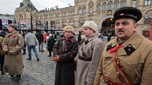 Защитники Москвы. НКВД, политработники  и милиция на Красной площади 7 ноября 2024.