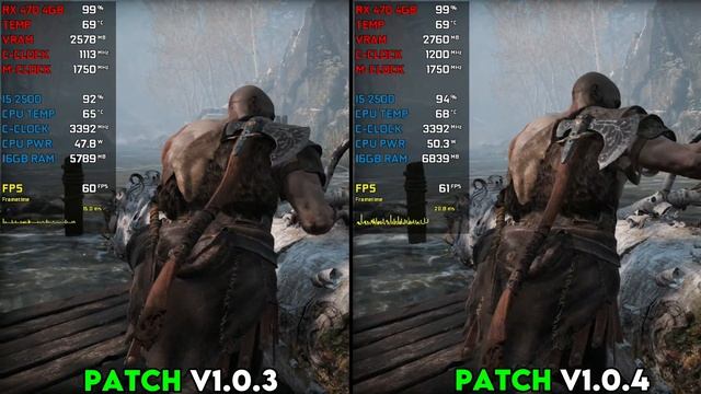 God Of War - Patch (V1.0.3 vs V1.0.4) - Comparison Test смотреть онлайн