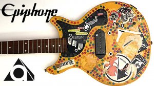 Реставрация | Толстопузый японский Epiphone был весь в наклейках