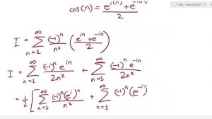 An Alternating Series of Cosines