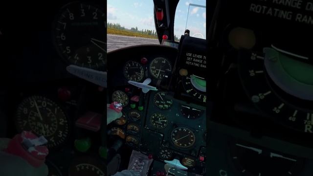 Взлет истребителя Dassault MD-454 Mystere IVA, War Thunder, VR.