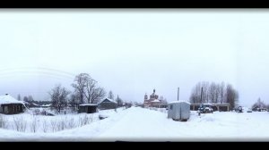 2) Село Александровское. Зима. Даровской район.  Вятка