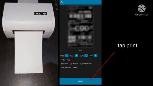 how to use thermal printer on shopee using mobile phone