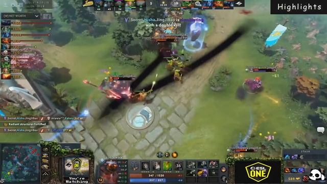 [ENGLISH] Team Secret vs. Yellow Submarine l ESL One Germany 2020 l Group Stage l Highlights смотреть онлайн