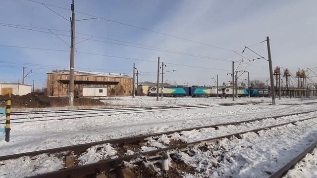 Новый KZ8A 0057 обкатывается в депо Нур-Султан