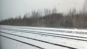 Прибытие пригородного поезда Светлополянск - Яр на станцию Шлаковая, 12.11.2024