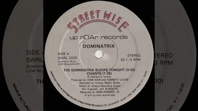 Dominatrix - The Dominatrix Sleeps Tonight Dominant Mix