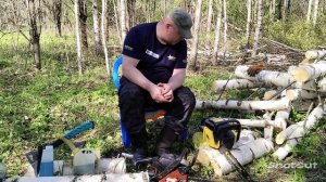 Работа раритетной бензопилой champion 138c , сравнение, обзор и общее мнение.