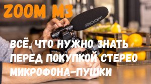 Подробный тест стерео микрофона пушки Zoom m3 с 32 битной записью звука