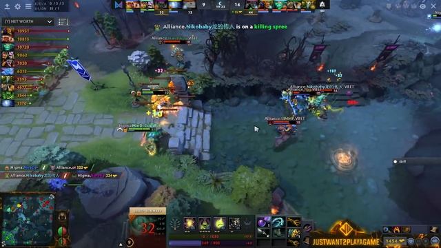 NIGMA vs ALLIANCE — MIRACLE 7min Maelstrom vs NIKOBABY 16min Radiance смотреть онлайн