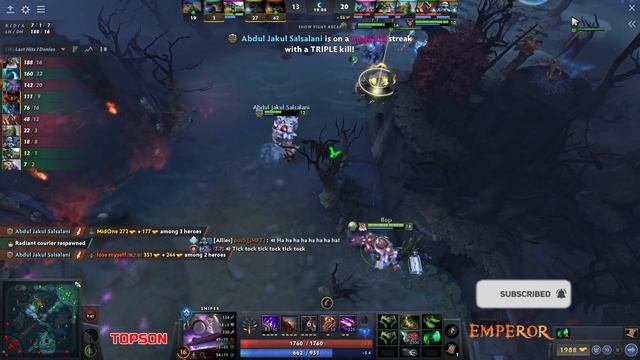 TOPSON GABBI IN ONE TEAM - CARRY MID CONNECTION DOTA 2 смотреть онлайн