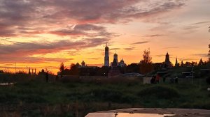ЗАКАТ в парке "ЗАРЯДЬЕ"