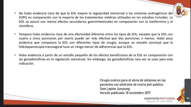 TRATAMIENTO DE SOP Y MENOPAUSIA - 22/09/2021 смотреть онлайн