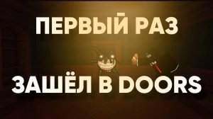 КОРОЧЕ ГОВОРЯ ПЕРВЫЙ РАЗ ЗАШЁЛ В DOORS !