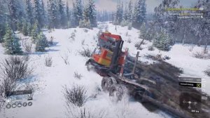 SnowRunner Задание «Доставка в далекие дали». Таков длинный путь наверх.
